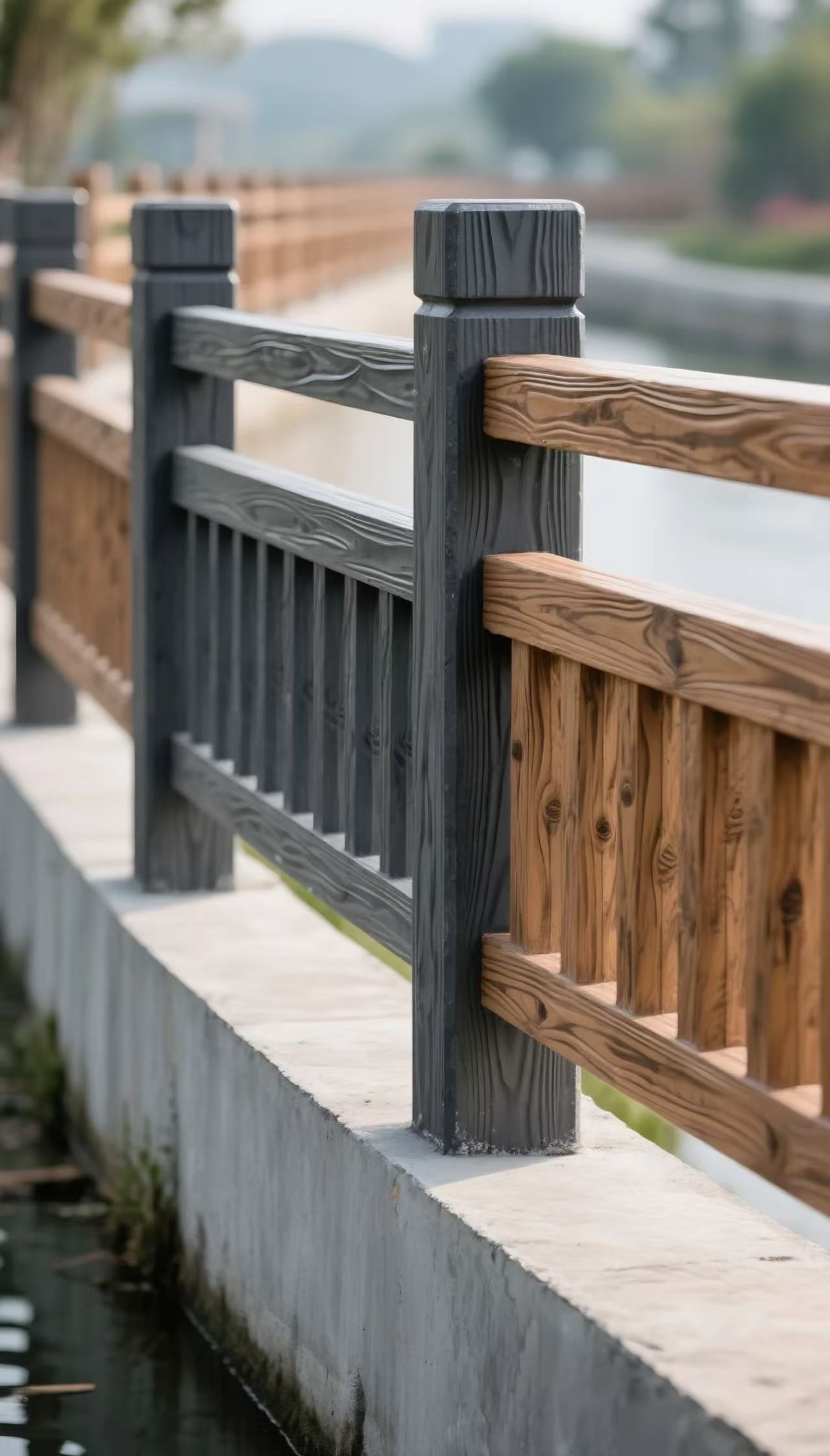 水泥仿木護(hù)欄市政護(hù)欄